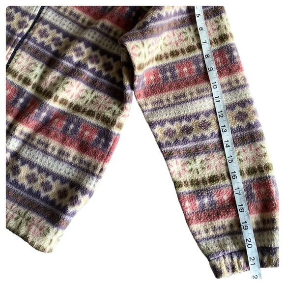 Alfred Dunner - Pink & Purple Striped Fleece Zip Up Jacket ~ Small Petite - Picture 11 of 15